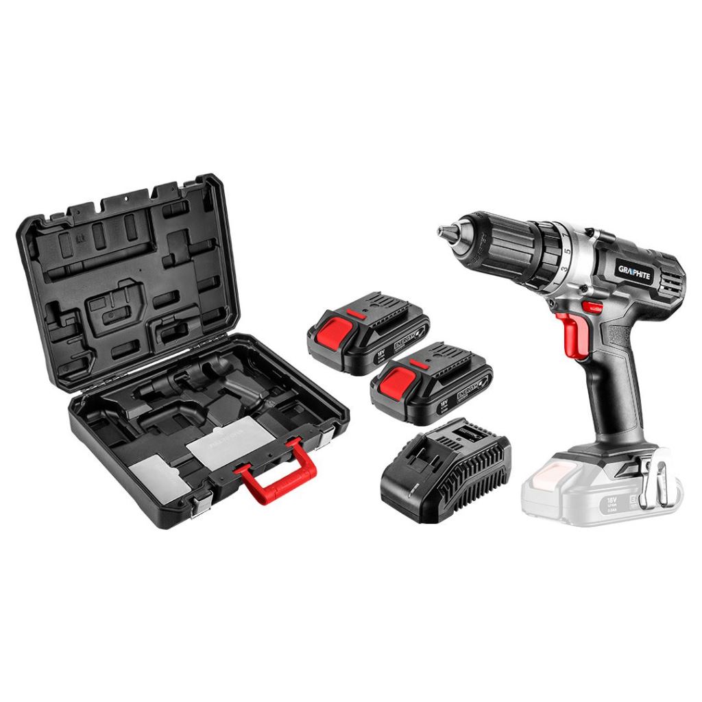 Graphite 58G006-SET2 akkus fúró Energy+ 2db18V/2Ah akku+töltő
