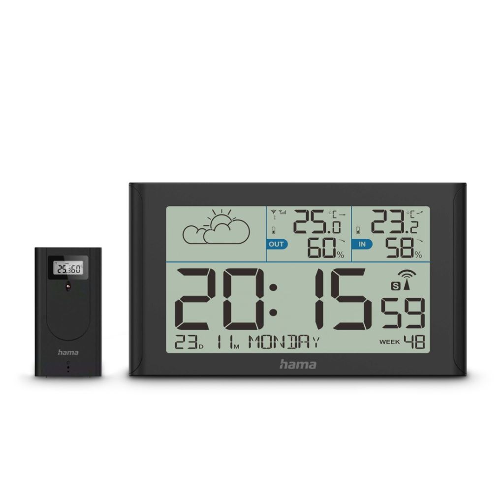 Hama Sylt időjárás állomás fekete (00222216) Hama Sylt időjárás állomás fekete (00222216)