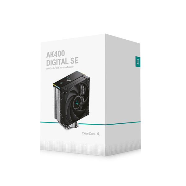 DeepCool CPU Cooler - AK400 DIGITAL SE (28 dB; max, 117,21 m3/h; 4pin csatlakozó, 4 db heatpipe, 12cm, PWM)