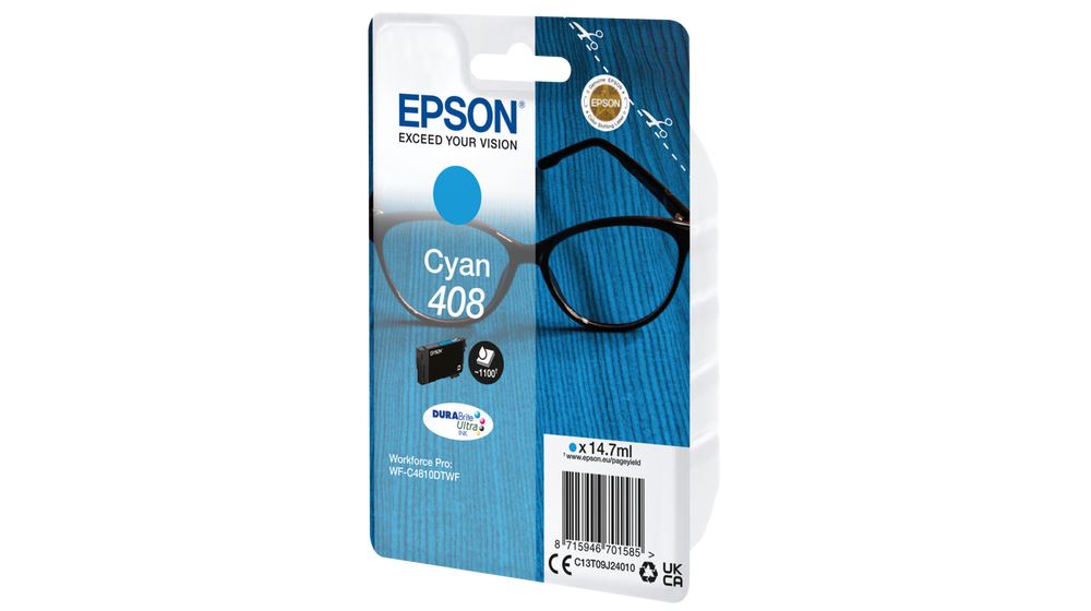 Epson 408 DURABrite Ultra tintapatron cián (C13T09J24010) Epson 408 DURABrite Ultra tintapatron cián (C13T09J24010)