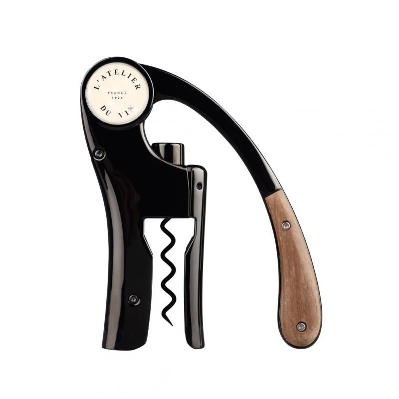 LAtelier du Vin 95512 Oeno Motion Black and Wood karos dugóhúzó fa markolattal LAtelier du Vin 95512 Oeno Motion Black and Wood karos dugóhúzó fa markolattal