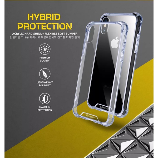 Roar KC311727 iPhone 16 Pro átlátszó műanyag hátlap Roar KC311727 iPhone 16 Pro átlátszó műanyag hátlap