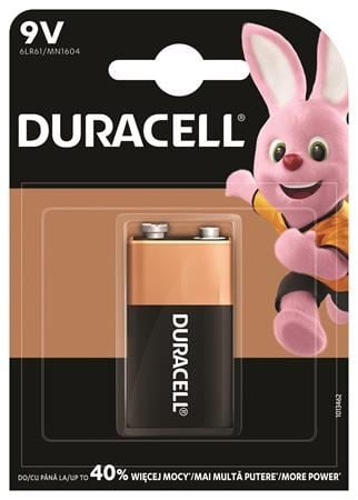 Duracell Basic 9V elem 1 db (10PP110031/10PP100010)