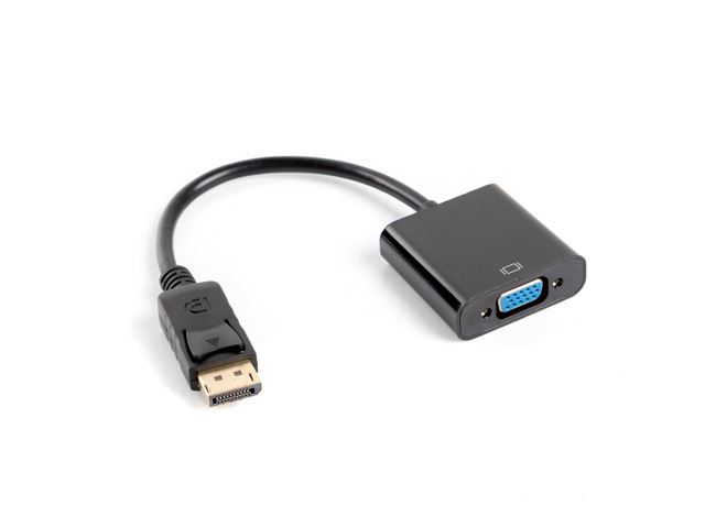 Lanberg DisplayPort --> VGA kábel 20cm (AD-0002-BK) Lanberg DisplayPort --> VGA kábel 20cm (AD-0002-BK)