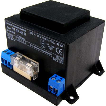 Beépíthető  VF-TR 45B (16VAC) transzformátor riasztókhoz