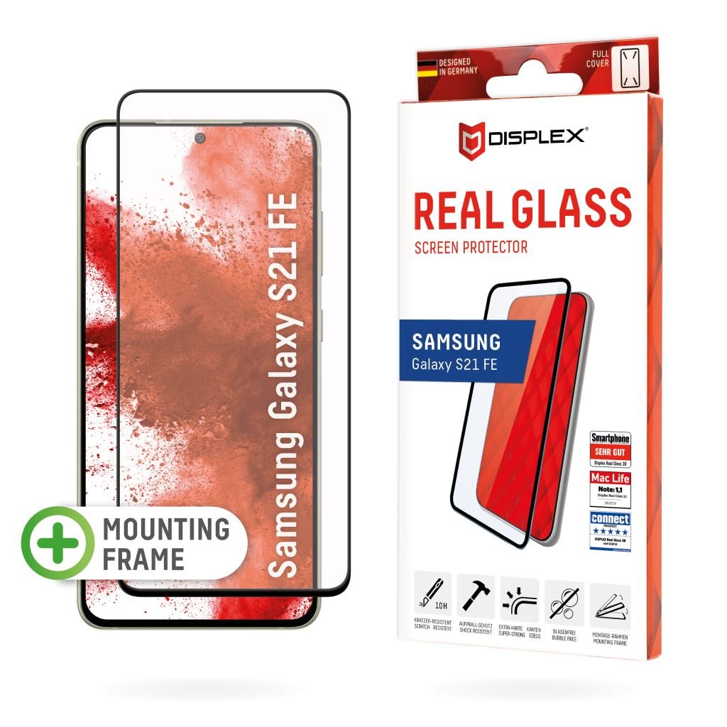 Displex Full Cover Samsung Galaxy S21 FE edzett üveg kijelzővédő (01469)