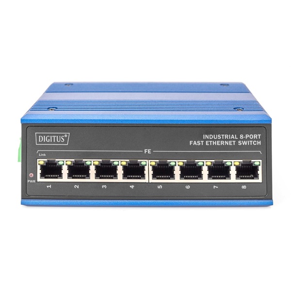 Digitus Industrial 8-Port Fast Ethernet Switch