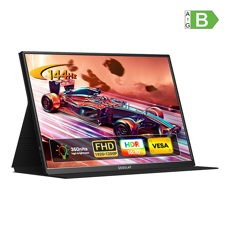ZEUSLAP P16 Ultra 16 hüvelykes, 144 Hz-es hordozható monitor