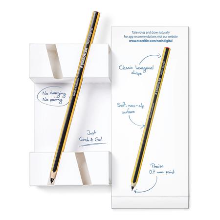Érintőceruza, érintőképernyős készülékekhez, EMR, STAEDTLER "Noris Digital Classic 180 22", sárga