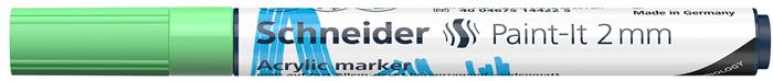 Akril marker, 2 mm, SCHNEIDER "Paint-It 310", pasztellzöld