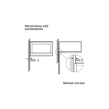 Bosch BEL554MS0 MIKROHULLÁMÚ SÜTŐ BEÉPÍTHETŐ