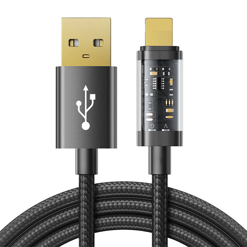 Cable to USB-A / Lightning / 2.4A / 2m Joyroom S-UL012A20 (black) Cable to USB-A / Lightning / 2.4A / 2m Joyroom S-UL012A20 (black)
