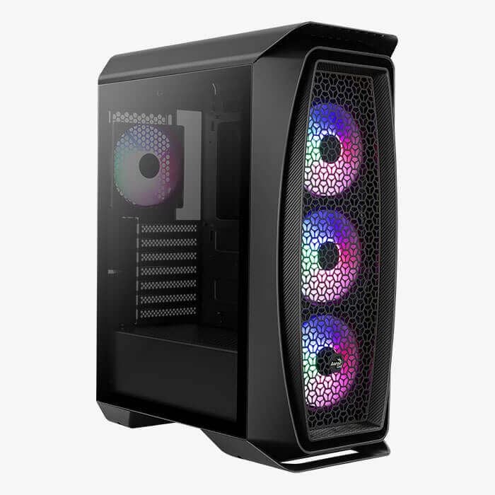 Aerocool Aero One Frost táp nélküli ablakos ház fekete 