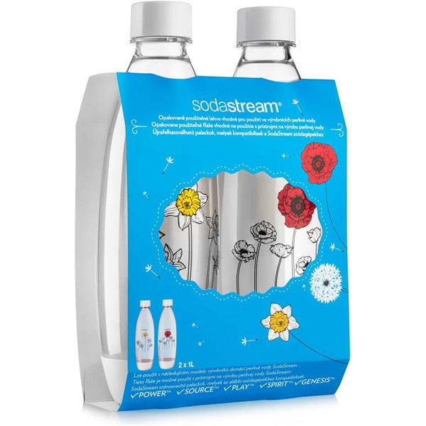 SodaStream JET Virágok Duopack szénsavasító palackok