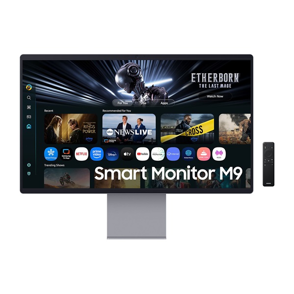 SAMSUNG AI SMART OLED monitor 32" M9, 3840x2160, 16:9, 250cd/m2, HDMI/DisplayPort/USB-C/WiFi/BT, hangszóró