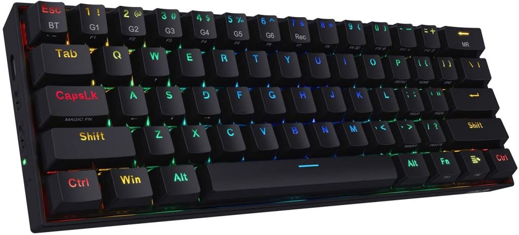 Redragon K530 Draconic Compact Brown Switches vezeték nélküli Gaming billentyűzet (K530RGB_BROWN_HU)