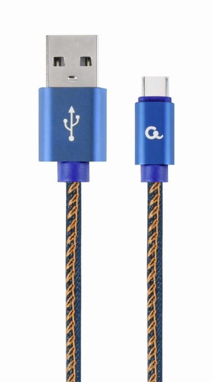 Gembird Premium USB Type-C - USB-A kábel 1m kék (CC-USB2J-AMCM-1M-BL) Gembird Premium USB Type-C - USB-A kábel 1m kék (CC-USB2J-AMCM-1M-BL)