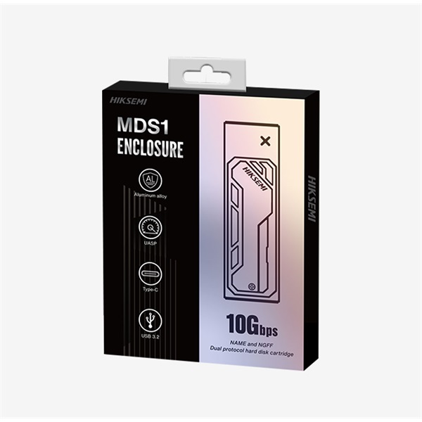 HIKVISION HIKSEMI M.2 SSD NVMe & SATA Alumínium ház, USB 3.2/Type-C (10Gbps) Külső Ház Sötét Szürke HIKVISION HIKSEMI M.2 SSD NVMe & SATA Alumínium ház, USB 3.2/Type-C (10Gbps) Külső Ház Sötét Szürke