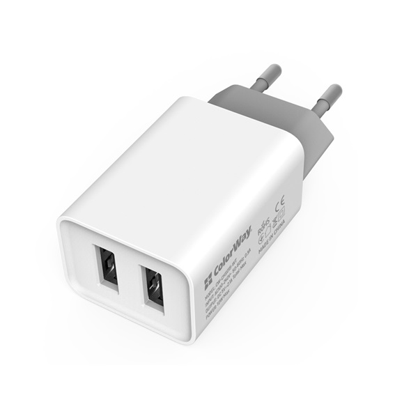 COLORWAY   CW-CHS015-WT USB töltő adapter  2USB AUTO ID 2.1A (10W) Fehér