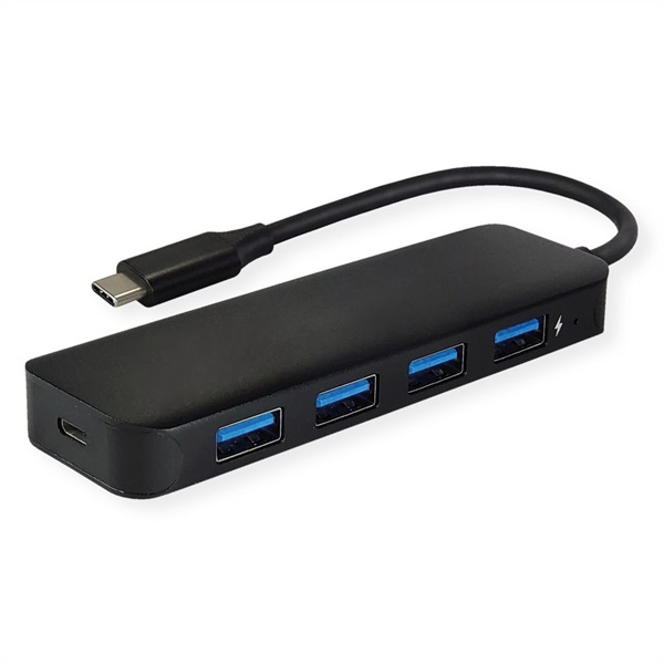 Value Hub Type-C - 4x USB 3.2 Gen 2, 1x PD, fekete (14.99.5039-10)