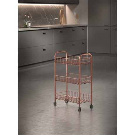 Metaltex MX344403 Lugano 3 szintes gurulós állvány