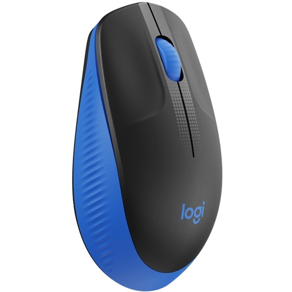 Logitech M190 teljes méretű vezeték nélküli optikai egér kék-fekete (910-005907) Logitech M190 teljes méretű vezeték nélküli optikai egér kék-fekete (910-005907)