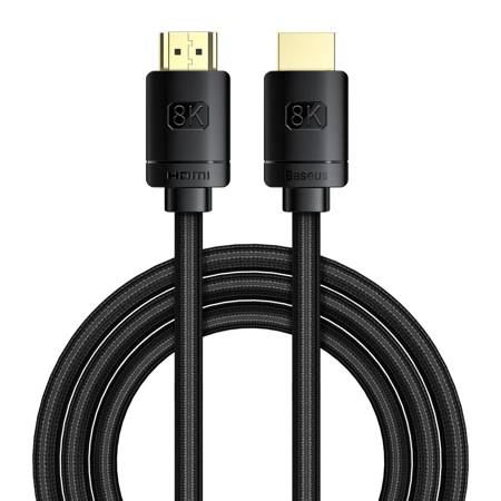 Baseus High Definition Series HDMI 2.1 kábel 2m fekete (CAKGQ-K01) Baseus High Definition Series HDMI 2.1 kábel 2m fekete (CAKGQ-K01)