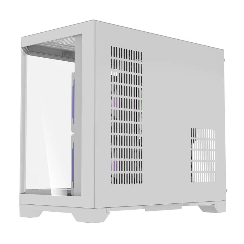 Darkflash FT418 számítógépház + 6 ARGB ventilátor Fehér 