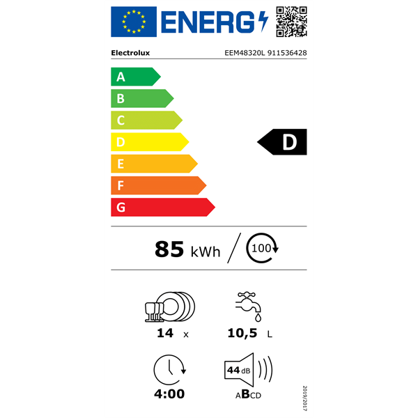 Electrolux EEM48320L beépíthető mosogatógép