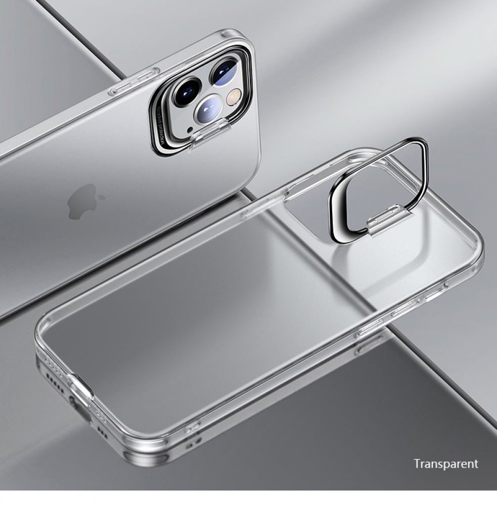 Cellect iPhone 14 Plus szilikon tok rejtett kitámasztóval átlátszó (CEL-HIDE-IPH1467MTP)