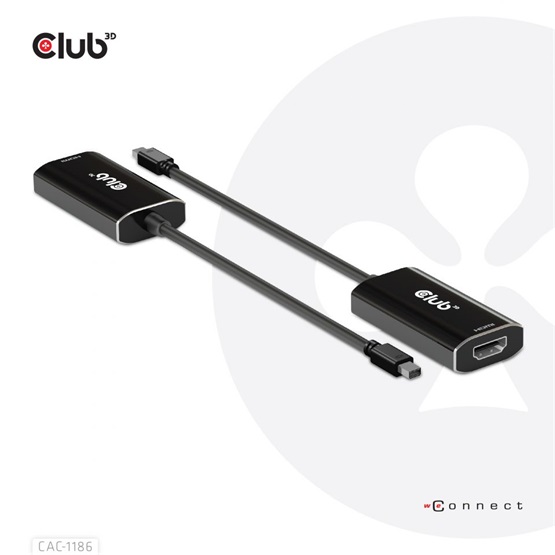  Club3D Mini DisplayPort 1.4 to HDMI 4K120Hz with DSC1.2 Active Adapter M/F