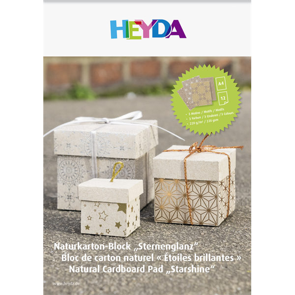 Heyda Star A4 12 lapos natúr kartonlap szett Heyda Star A4 12 lapos natúr kartonlap szett