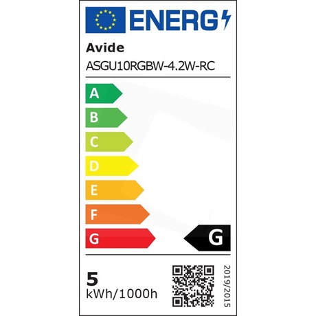 Avide ASGU10RGBW-4.2W-RC SMART IZZÓ LED GU10 4.2W RGB+W 2700K IR TÁVIRÁNYÍTÓVAL