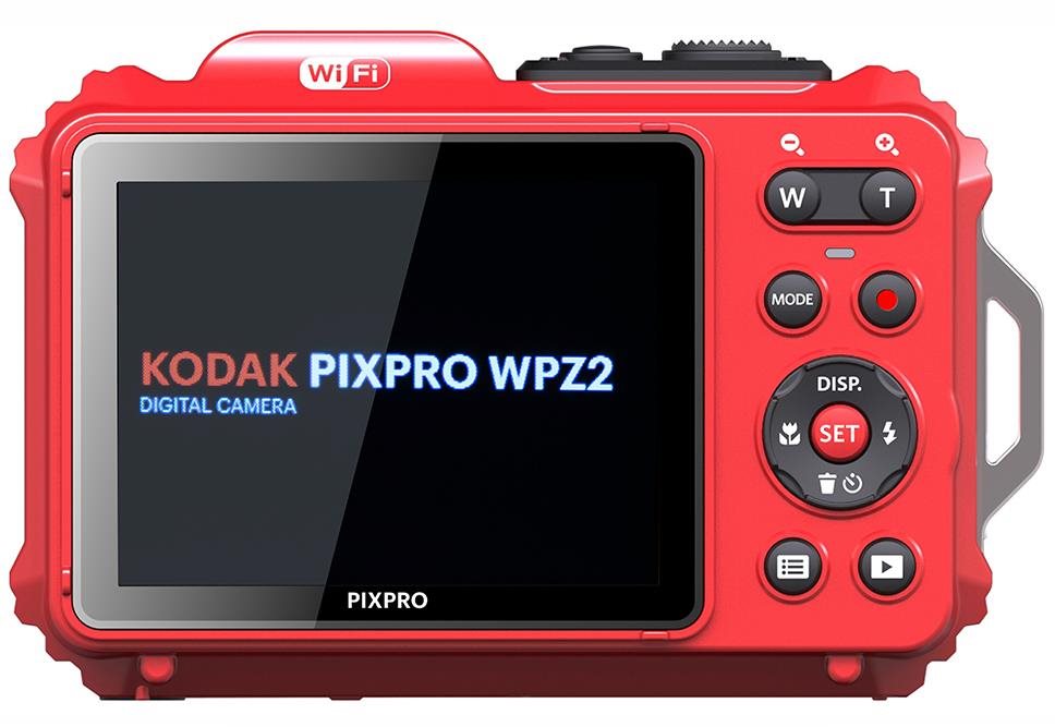Kodak Pixpro WPZ2 vízálló, porálló, ütésálló digitális fényképezőgép, piros, 2db akku, 16gb micro sd