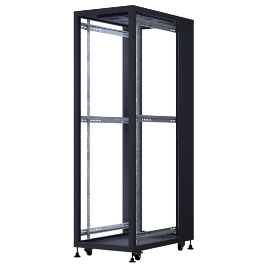 FORMRACK 20U Cosmoline 600x1000 19" szabadon álló rack szekrény - RAL9005 fekete