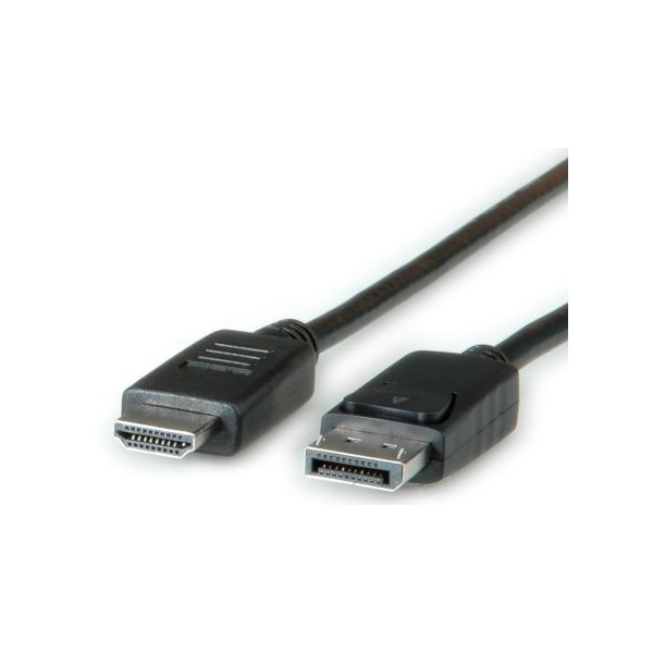 Roline Kábel DisplayPort 1.1 DP - HDMI 2K@60Hz, M/M, 2m, fekete (11.04.5781-10) Roline Kábel DisplayPort 1.1 DP - HDMI 2K@60Hz, M/M, 2m, fekete (11.04.5781-10)