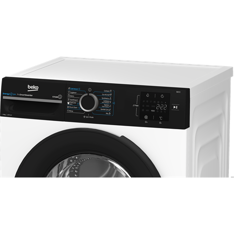 Beko BM3WFSU38213WPBB Elöltöltős mosógép - 8kg, 1200 ford./perc, A Energiaosztály, SteamCure gőz technológia