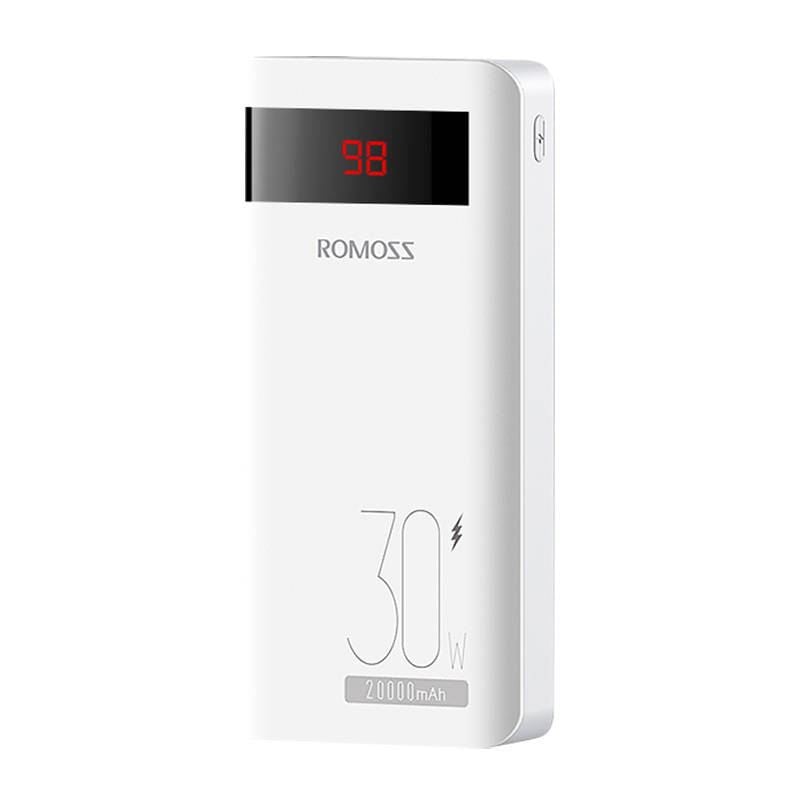 Romoss Sense 6PS Pro PSN20-191-1133H 20000mAh 30W Powerbank Fehér Romoss Sense 6PS Pro PSN20-191-1133H 20000mAh 30W Powerbank Fehér