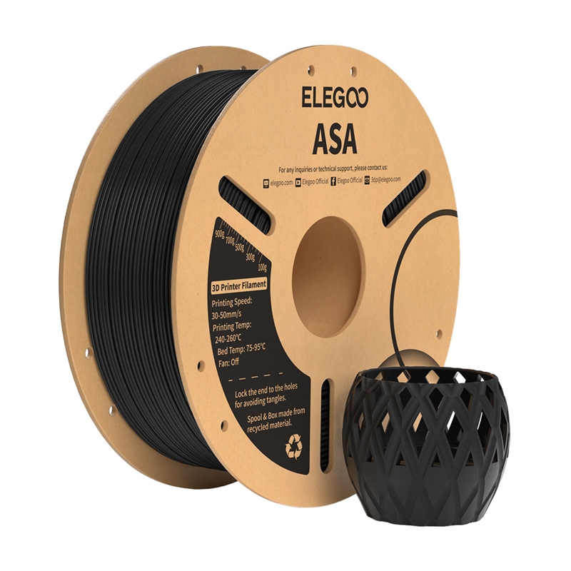 ELEGOO ASA Filament Fekete