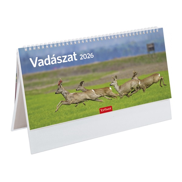 Kalendart 2025 T054 Vadászat álló papír asztali naptár