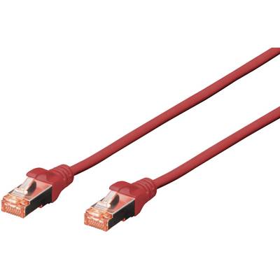 RJ45 Hálózat Csatlakozókábel CAT 6 S/FTP 3.00 m Piros Halogénmentes, sodort érpár, Védővel, Lángálló Digitus RJ45 Hálózat Csatlakozókábel CAT 6 S/FTP 3.00 m Piros Halogénmentes, sodort érpár, Védővel, Lángálló Digitus