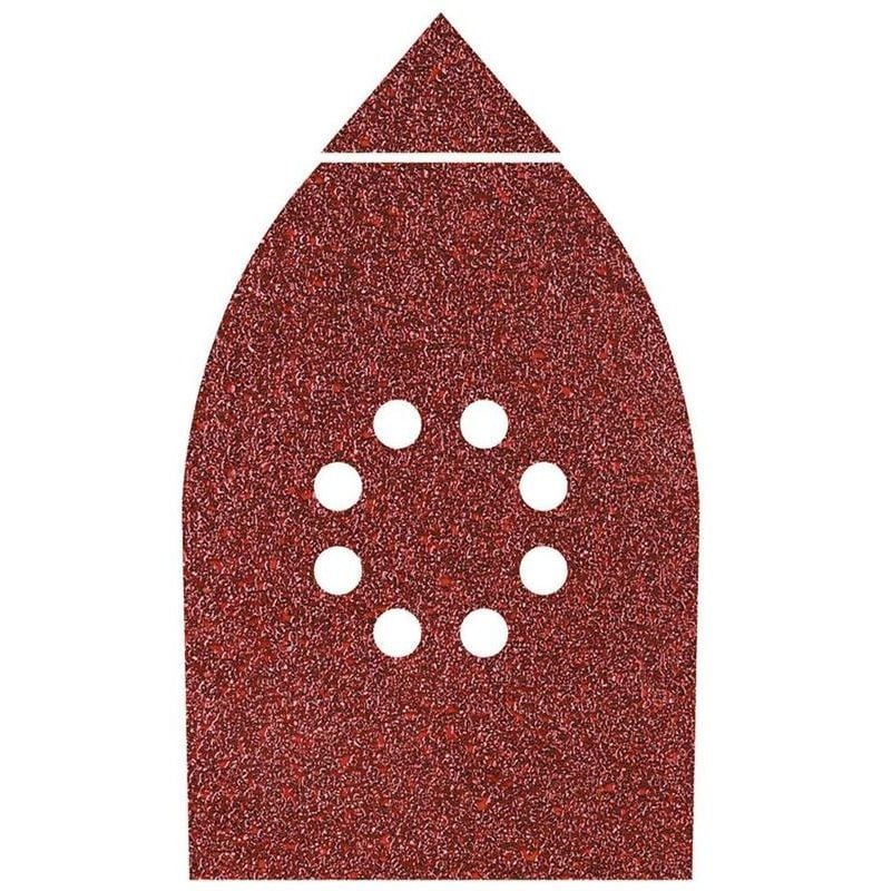 107x142mm 1200 6db tépőzáras csiszolócsík 18 háromszöggel, korund szemcse perforált (20128247)