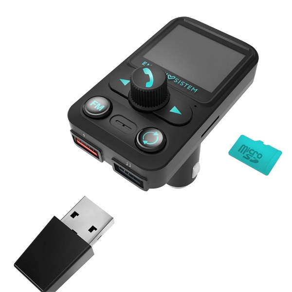 Energy Sistem Car Transmitter Fm Xtra Kihangosító és Transzmitter Black