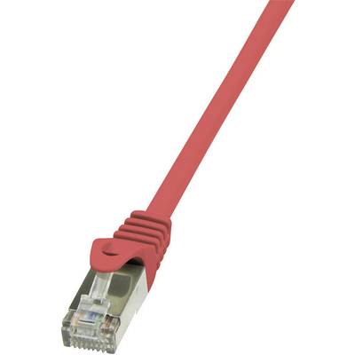 RJ45 Hálózati csatlakozókábel, CAT 5e F/UTP [1x RJ45 dugó - 1x RJ45 dugó] 3 m, piros LogiLink