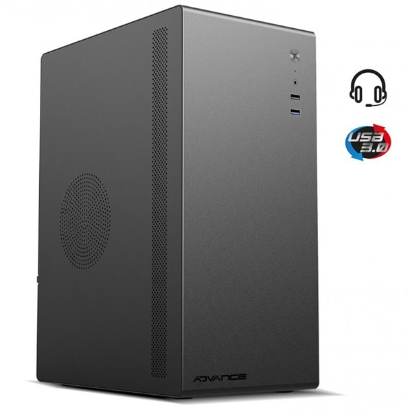Advance OPTIMA Black MicroATX, USB2.0+USB3.0 Számítógépház Fekete Advance OPTIMA Black MicroATX, USB2.0+USB3.0 Számítógépház Fekete