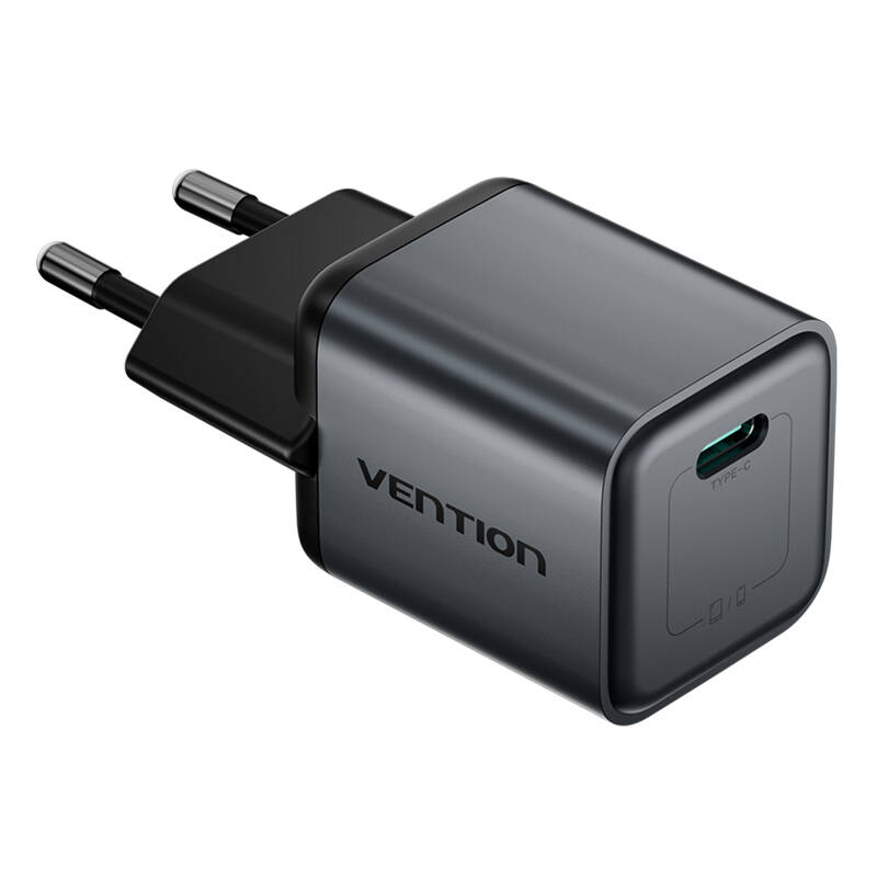 GaN Vention USB-C 20W-os töltő Szürke 