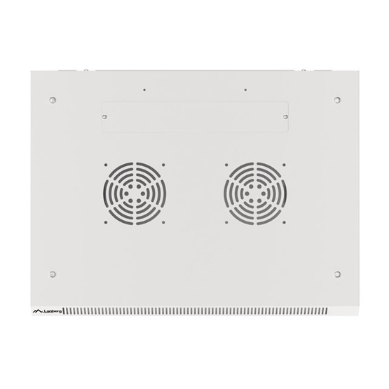Lanberg 19" fali rack szekrény 27U/600X450 lapraszerelt, szürke V2
