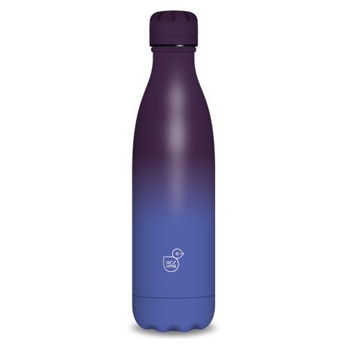 Ars Una duplafalú fémkulacs 500ml kék-lila (55811491)