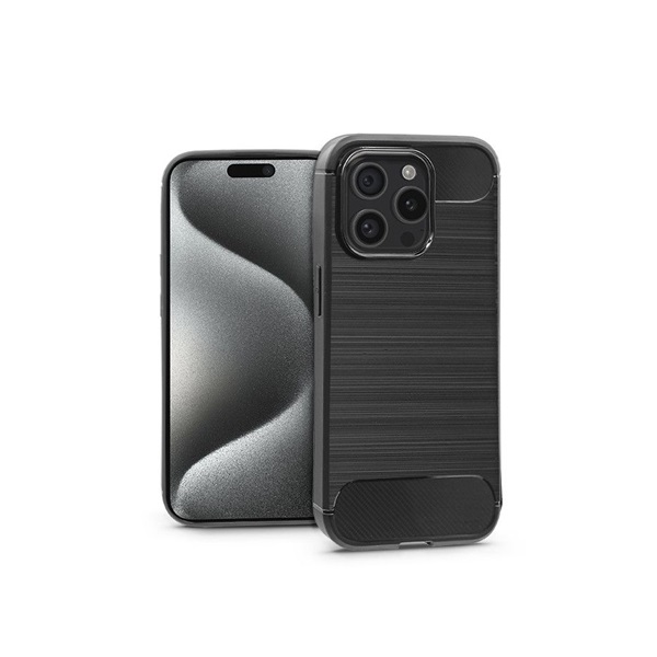 Haffner PT-6859 Apple iPhone 15 Pro Carbon fekete szilikon hátlap Haffner PT-6859 Apple iPhone 15 Pro Carbon fekete szilikon hátlap