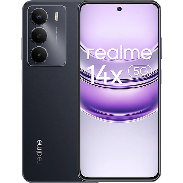 Realme 14X 6,67" 5G 6/128GB DualSIM fekete okostelefon